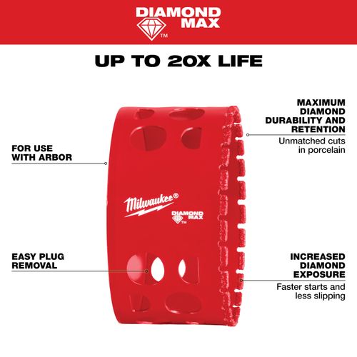 Main product image of 3-1/4" Diamond Max Hole Saw