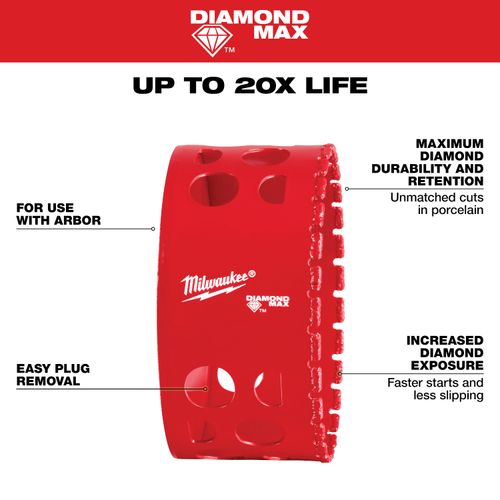 Main product image of 3-1/2" Diamond Max Hole Saw