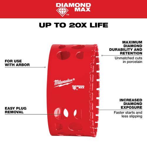 Main product image of 3-5/8" Diamond Max Hole Saw