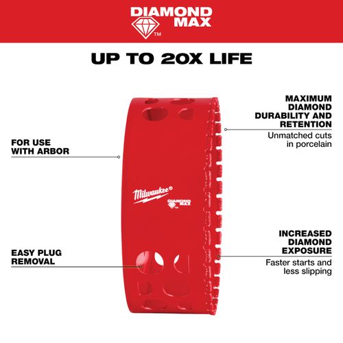 Main product image of 4-1/2" Diamond Max Hole Saw