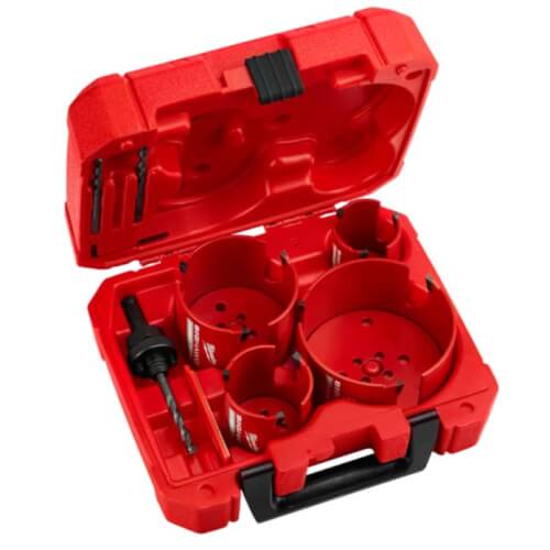 Main product image of 8 PC Big Hawg Hole Saw w/ Carbide Teeth Kit