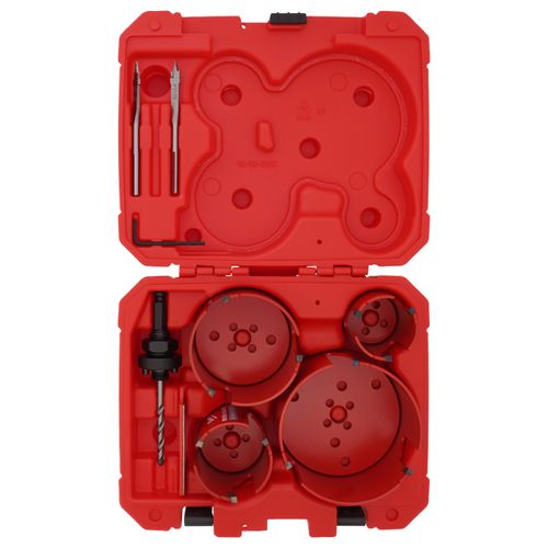 Main product image of 8 PC Big Hawg Hole Saw w/ Carbide Teeth Kit