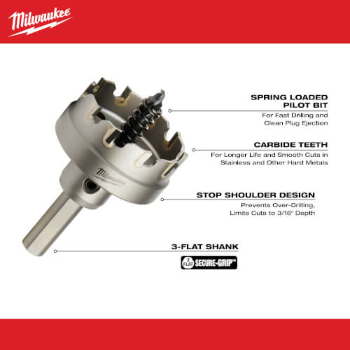 Main product image of 1-3/4" One-Piece Carbide Hole Cutter