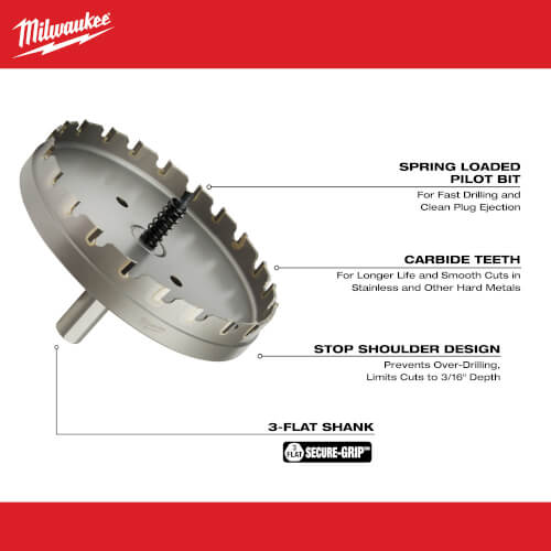 Main product image of 4-1/2" One-Piece Carbide Hole Cutter