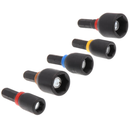 Main product image of 5 Piece Shockwave Insert Magnetic Nut Driver Set (1/2", 1/4", 5/16", 3/8", 7/16")