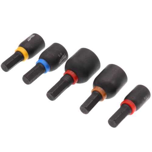Main product image of 5 Piece Shockwave Insert Magnetic Nut Driver Set (1/2", 1/4", 5/16", 3/8", 7/16")