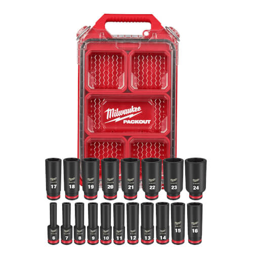 Main product image of SHOCKWAVE Impact Duty Socket 3/8" Drive Metric PACKOUT Set (19 Piece)