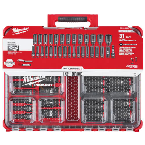 Main product image of SHOCKWAVE Impact Duty Socket 1/2" Drive PACKOUT Set (31 Piece)