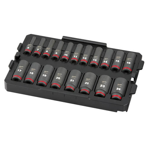 Main product image of SHOCKWAVE Impact Duty Socket 3/8" Drive Metric TRAY Set (19 Piece)
