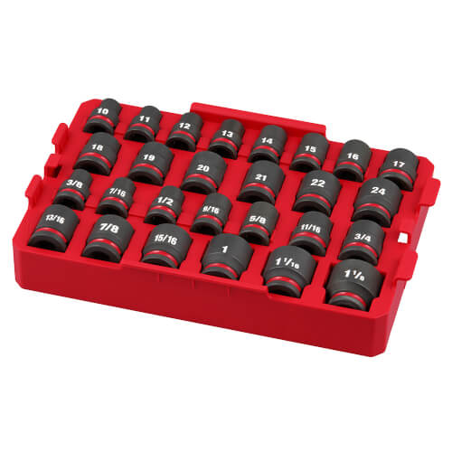 Main product image of SHOCKWAVE Impact Duty Socket 1/2" Drive SAE TRAY Set (27 Piece)