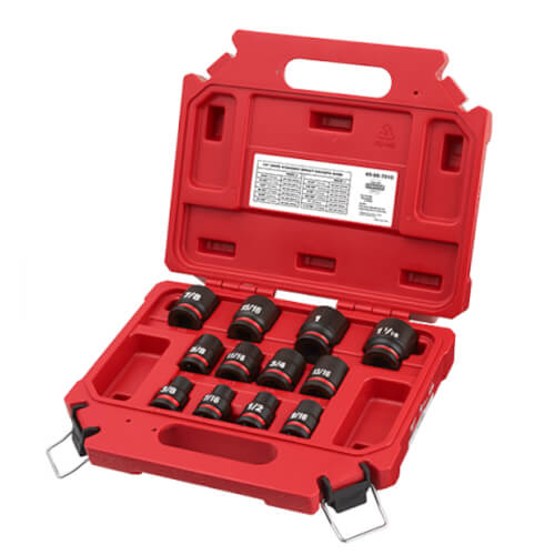 Main product image of SHOCKWAVE Impact Duty 1/2" Drive SAE Standard 6 Point Socket Set (12 Piece)