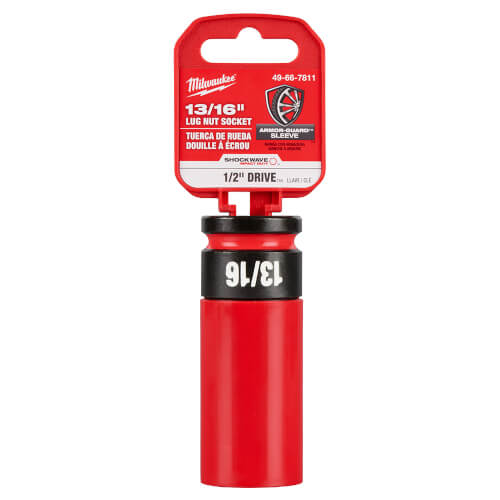 Main product image of SHOCKWAVE Impact Duty 1/2" Drive 13/16" SAE Lug Nut Wheel Socket