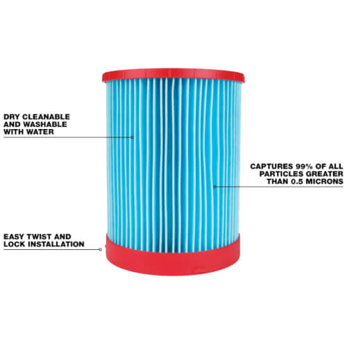 Main product image of Large Wet/Dry Vacuum High Efficiency Filter