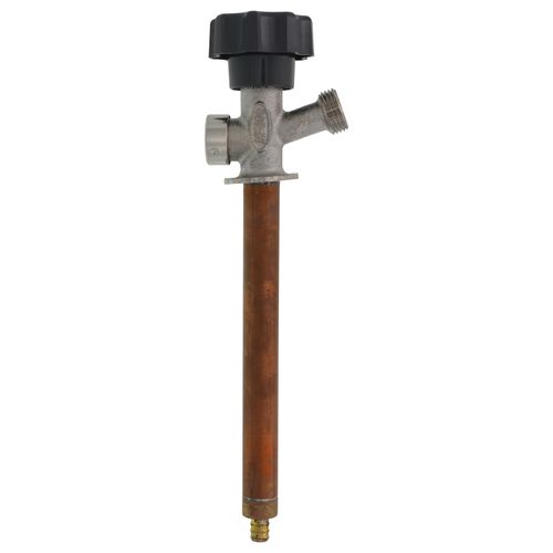 Main product image of 490X 8" Anti-Siphon Wall Hydrant, 1/2" PEX Crimp, Gray Handle, Diamond