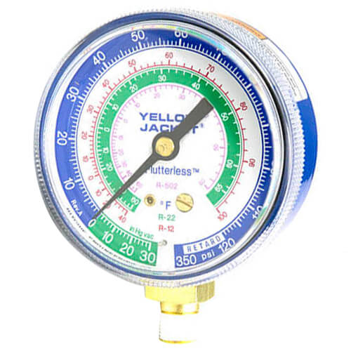 Main product image of 2-1/2" Blue Compound Manifold Gauge, R-12/22/502