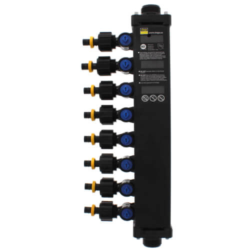 Main product image of 1/2" PEX Press Polymer MiniBloc - 8 Outlets (Lead Free)