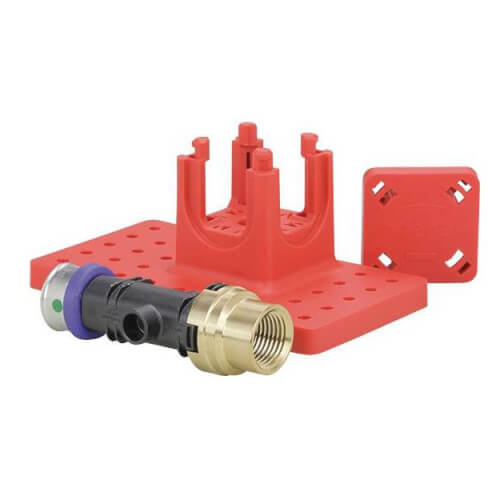 3/4" PEX Press x 1/2" FPT Adapter w/ Mounting Bracket (Lead Free)