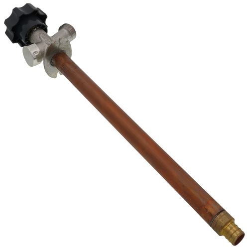 Main product image of 492FX 12" Anti-Siphon Wall Hydrant, 3/4" PEX Crimp, Gray Handle, Diamond