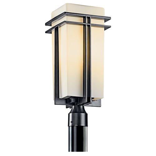 Main product image of Tremillo 8.5" 1 Light Outdoor Post Light w/ Satin Etched Cased Opal (Black)