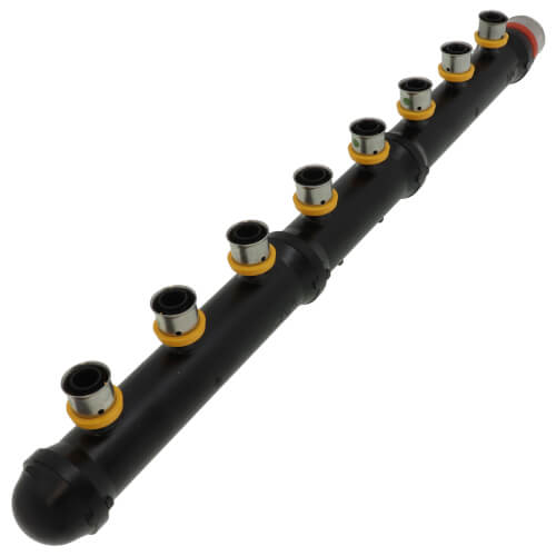 Main product image of 1" x 1/2" PEX Press Plastic Closed Manifold (8 Outlets)