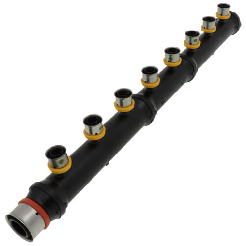 Main product image of 1" x 1/2" PEX Press Plastic Closed Manifold (8 Outlets)