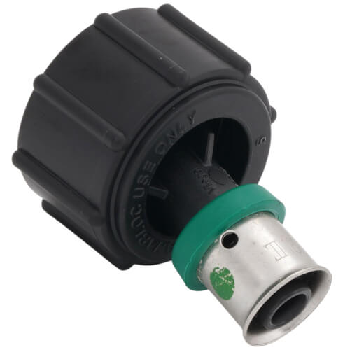 Main product image of 3/8" Press x 1/2" ManaBloc Port, PEX Press Polymer Port Adapter (Lead Free)