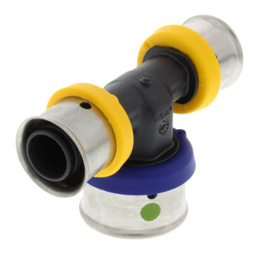 1/2" x 1/2" x 3/4" PEX Press PureFlow Polymer Tee