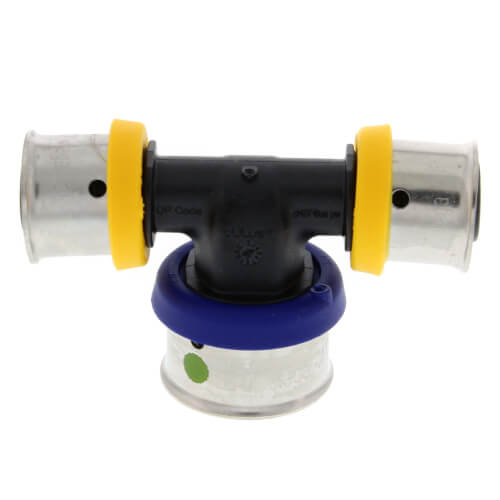1/2" x 1/2" x 3/4" PEX Press PureFlow Polymer Tee
