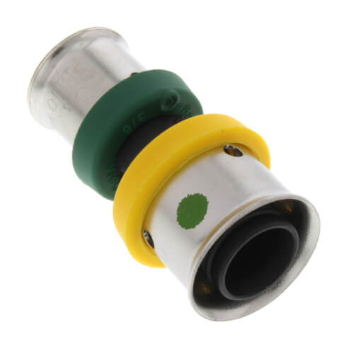 Main product image of 1/2" x 3/8" PEX Press PureFlow Polymer Coupling (Lead Free)