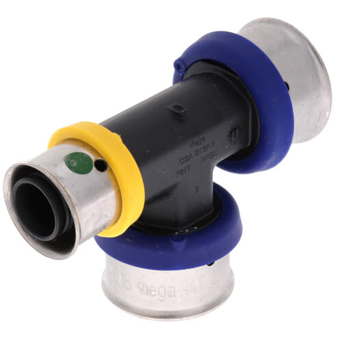 Main product image of 3/4" x 1/2" x 3/4" PEX Press PureFlow Polymer Tee