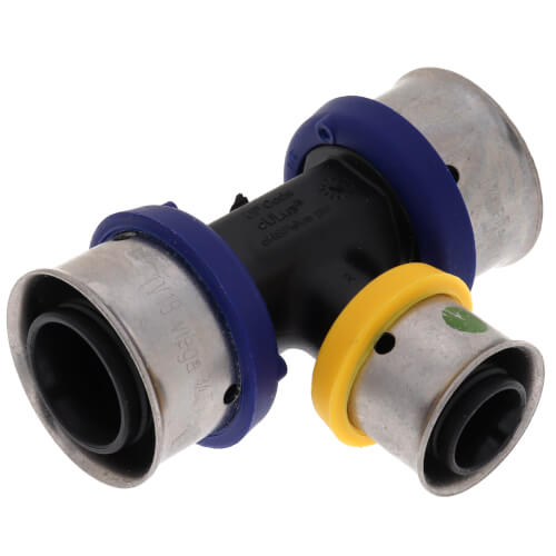 3/4" x 3/4" x 1/2" PEX Press PureFlow Polymer Tee