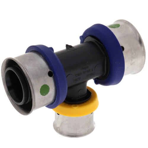 3/4" x 3/4" x 1/2" PEX Press PureFlow Polymer Tee