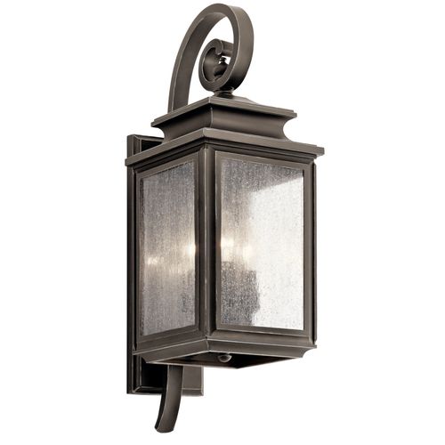 Main product image of Wiscombe Park 21.75" 3 Light Outdoor Wall Light w/ Clear Seeded Glass (Olde Bronze)