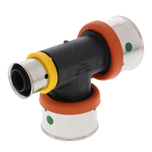 Main product image of 1" x 1/2" x 1" PEX Press PureFlow Polymer Tee