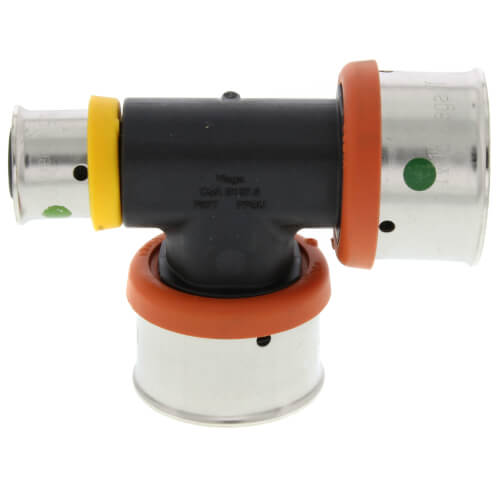Main product image of 1" x 1/2" x 1" PEX Press PureFlow Polymer Tee
