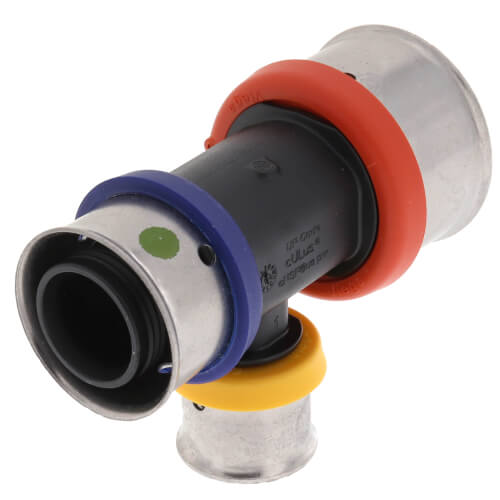 Main product image of 1" x 3/4" x 1/2" PEX Press PureFlow Polymer Tee