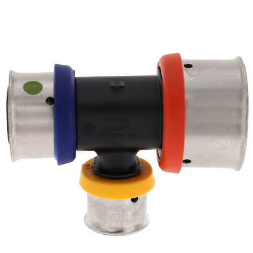 Main product image of 1" x 3/4" x 1/2" PEX Press PureFlow Polymer Tee