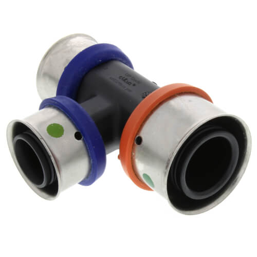 Main product image of 1" x 3/4" x 3/4" PEX Press PureFlow Polymer Tee