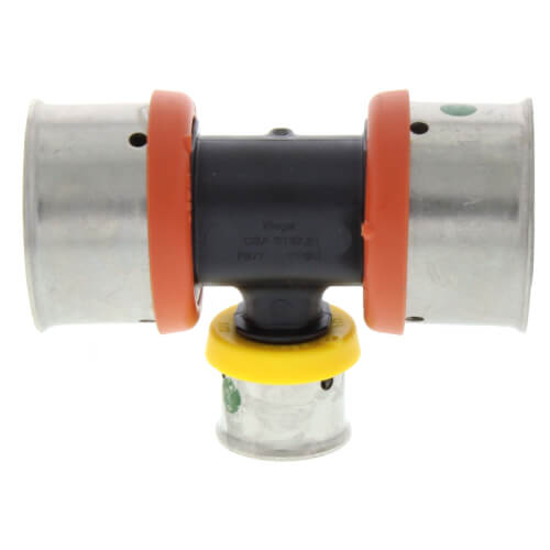 Main product image of 1" x 1" x 1/2" PEX Press PureFlow Polymer Tee