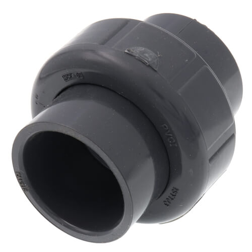 Main product image of 1" Sch. 40 PVC Socket Union w/ EPDM O-ring (Gray)