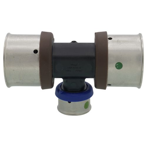 Main product image of 1-1/4" x 1-1/4" x 3/4" PEX Press PureFlow Polymer Tee