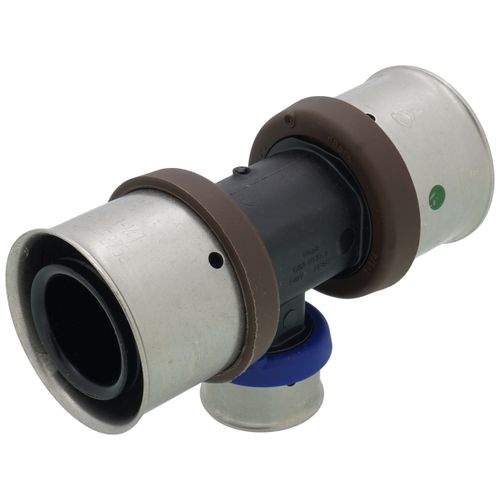 Main product image of 1-1/4" x 1-1/4" x 3/4" PEX Press PureFlow Polymer Tee