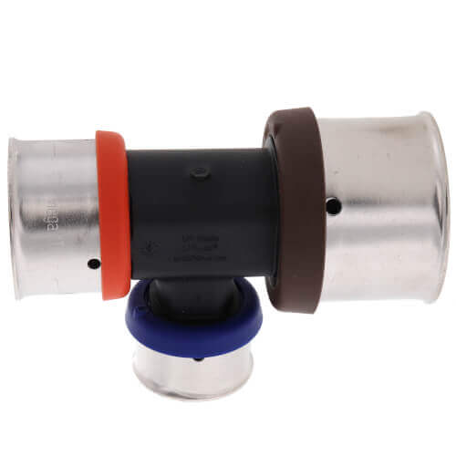 1-1/2" x 1" x 3/4" PEX Press PureFlow Polymer Tee