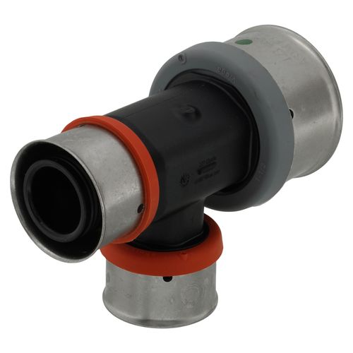 Main product image of 1-1/2" x 1" x 1" PEX Press PureFlow Polymer Tee