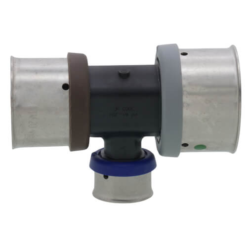 Main product image of 1-1/2" x 1-1/4" x 3/4" PEX Press PureFlow Polymer Tee
