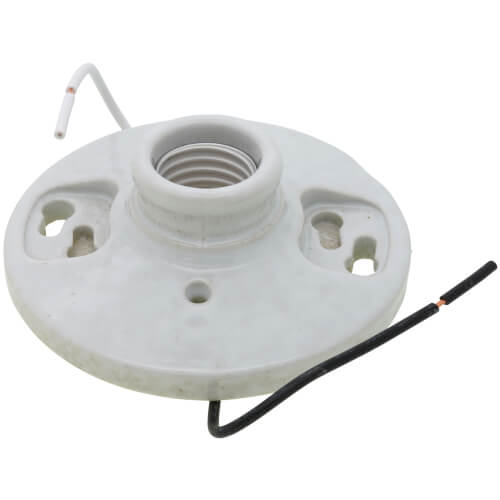 Main product image of Keyless Incandescent Lampholder, Medium Base, 2 Terminal Screws - White (660W)