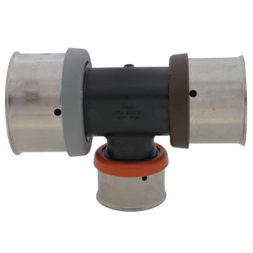 Main product image of 1-1/2" x 1-1/4" x 1" PEX Press PureFlow Polymer Tee