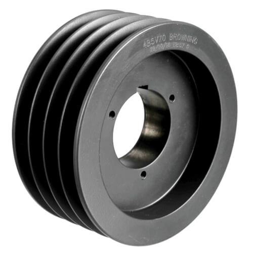 Main product image of 4 Groove Cast Iron B5V Sheave, 7.28" OD