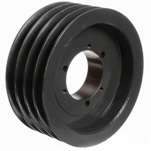 Main product image of 4 Groove Cast Iron Q-D Sheave, A, B Belt, 7.75" OD