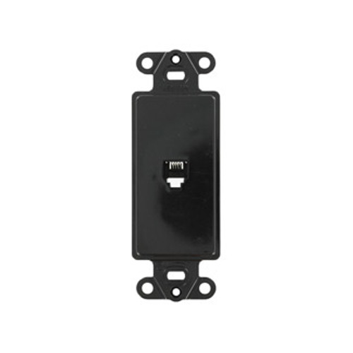 Main product image of Decora Insert, 6p4c, Screw Terminals (Black)